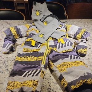 Deux par Deux Snow Ski Suit Yellow Monster 18 Months and older